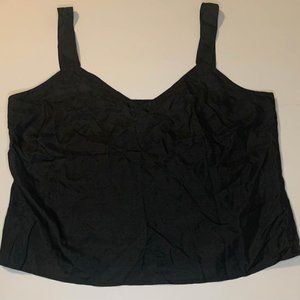 TESS 100% SILK CROPPED TANK TOP WOMEN'S SIZE 12